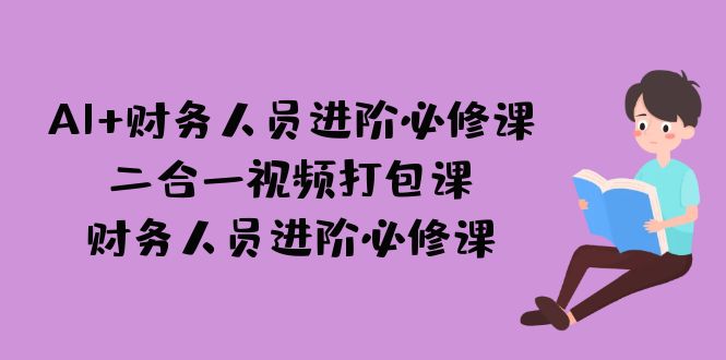 AI + 财务人员进阶必修课二合一视频打包课，财务人员进阶必修课-小哥找项目网创