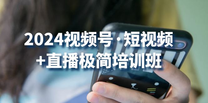 2024视频号短视频+直播极简培训班：抓住视频号风口，流量红利-小哥找项目网创