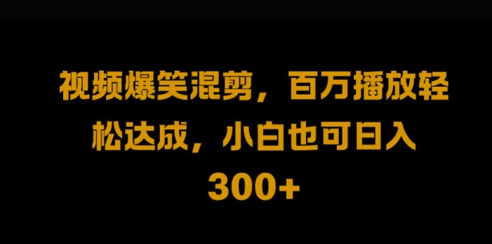 视频号零门槛，爆火视频搬运后二次剪辑，轻松达成日入1k【揭秘】-小哥找项目网创