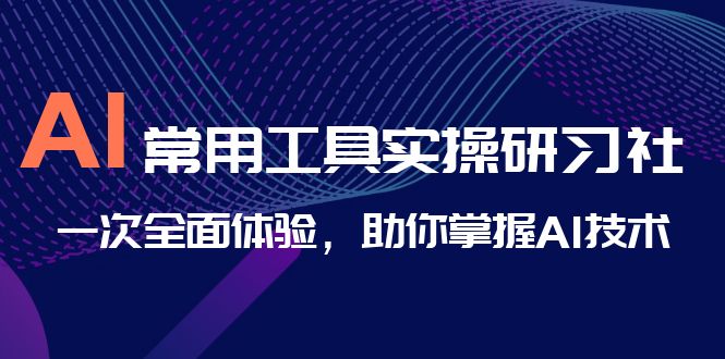 AI-常用工具实操研习社，一次全面体验，助你掌握AI技术-小哥找项目网创