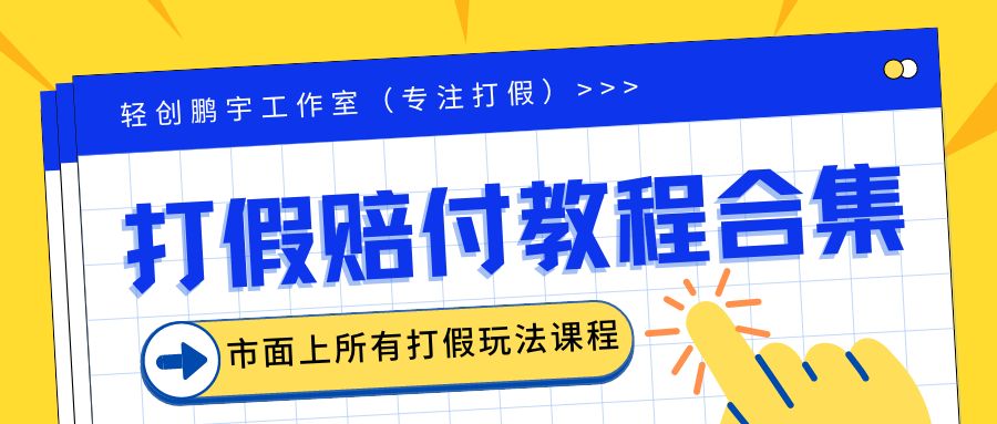 2023年全套打假合集，集合市面所有正规打假玩法（非正规打假的没有）-小哥找项目网创