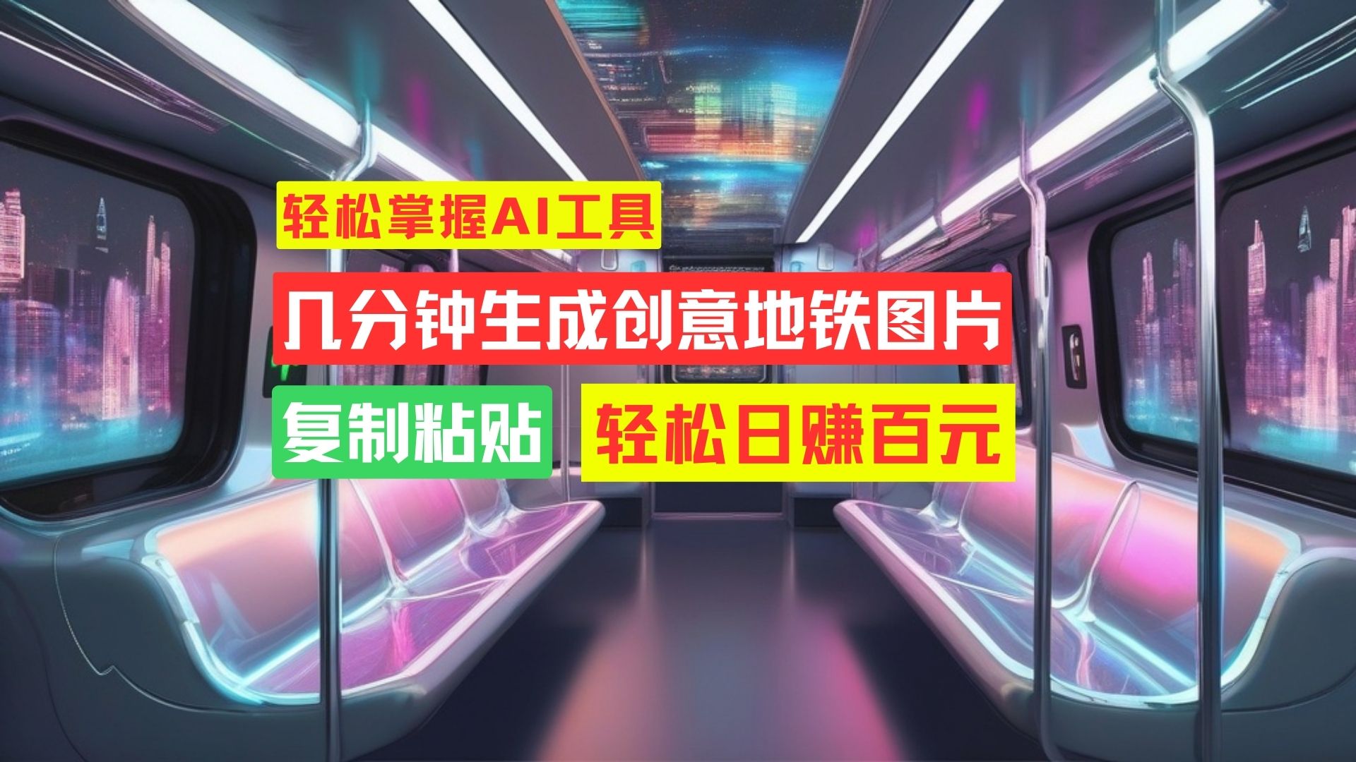 学会这招，分分钟制作爆火地铁图片，日赚百元不是梦！-小哥找项目网创