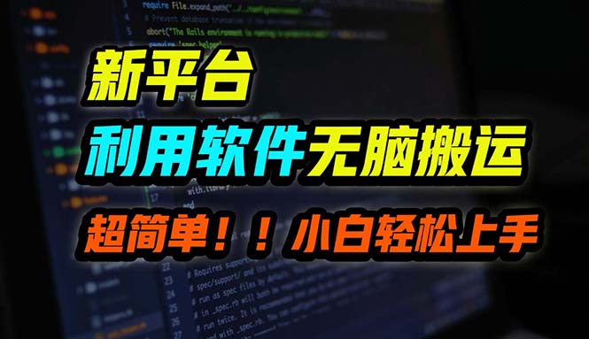 B站平台用软件无脑搬运，月赚10000+，小白也能轻松上手-小哥找项目网创