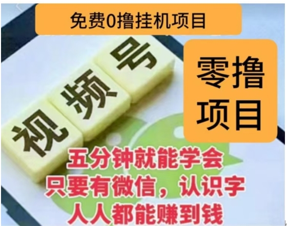 微信视频号挂机零成本撸米项目，单号一天收益多米，帐号越多收益就越高！-小哥找项目网创